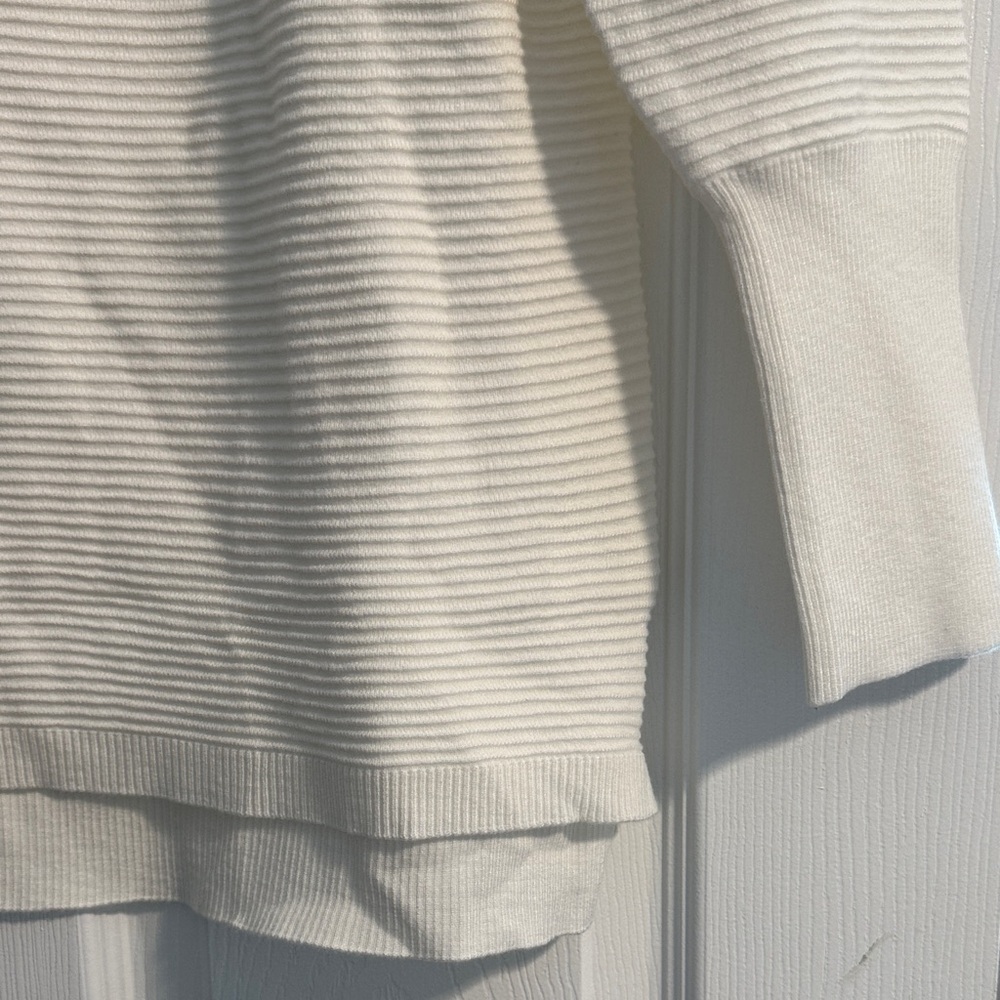 White Ribbed Sweater - Picture 3 of 3